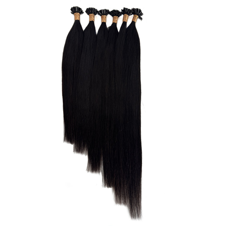 Extensions de cheveux trames noires naturelles n° 1B – 100 % cheveux humains Remy | Paquet de 100 g | 10 à 30 pouces | Réutilisables | Expédié depuis le Canada