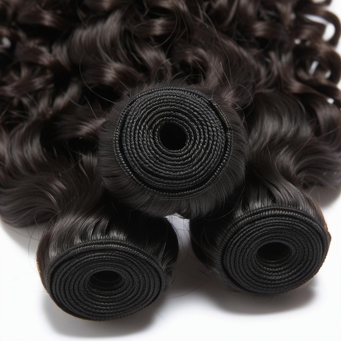 Extensions de cheveux trames noires naturelles n° 1B – 100 % cheveux humains Remy | Paquet de 100 g | 10 à 30 pouces | Réutilisables | Expédié depuis le Canada