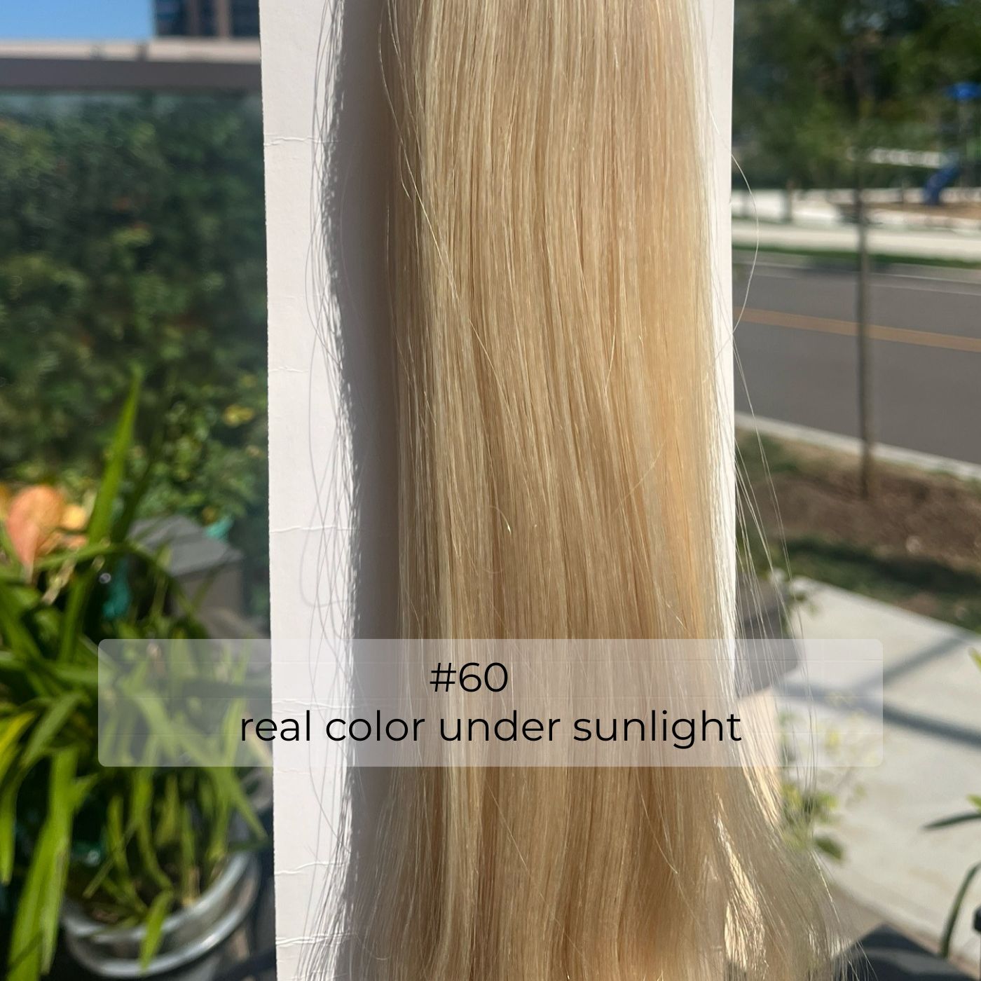 Light Blonde #60 Tape-In Hair Extensions – 100% Remy Human Hair | 20 Tapes (50g) | 10’’–30’’ | Reusable