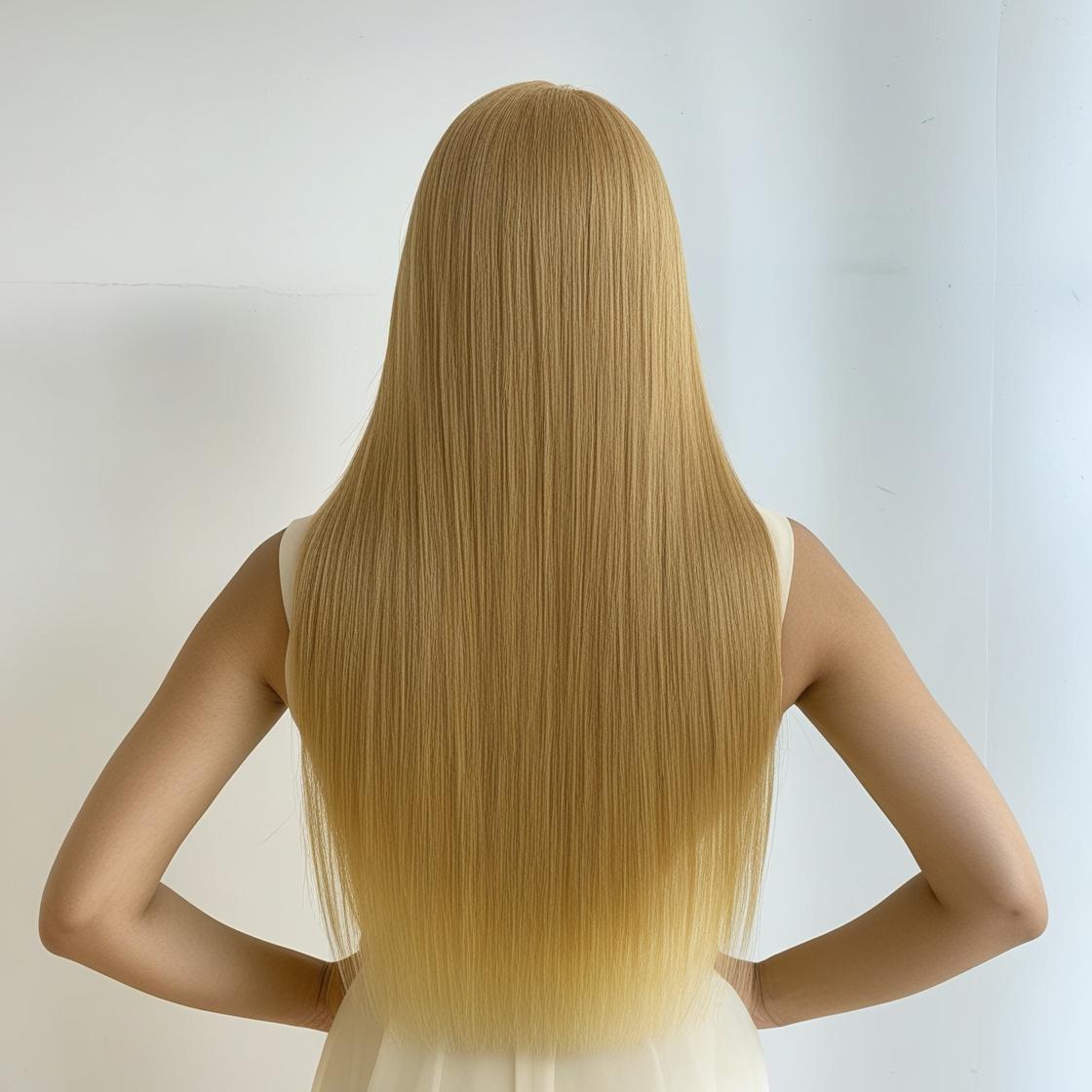 Ash Blonde #60 Straight Clip-In Hair Extensions – 100% Remy Human Hair | 100g/120g Pack | 10''–30'' | 8pcs, 18 Clips | Reusable | Ships from Canada