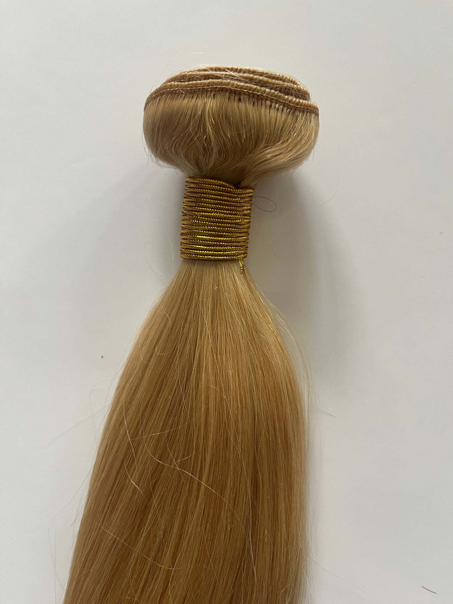 Dark Blonde #18 Straight Weft Hair Extensions – 100% Remy Human Hair | 100g Pack | 10''–30'' | Reusable | Ships from Canada