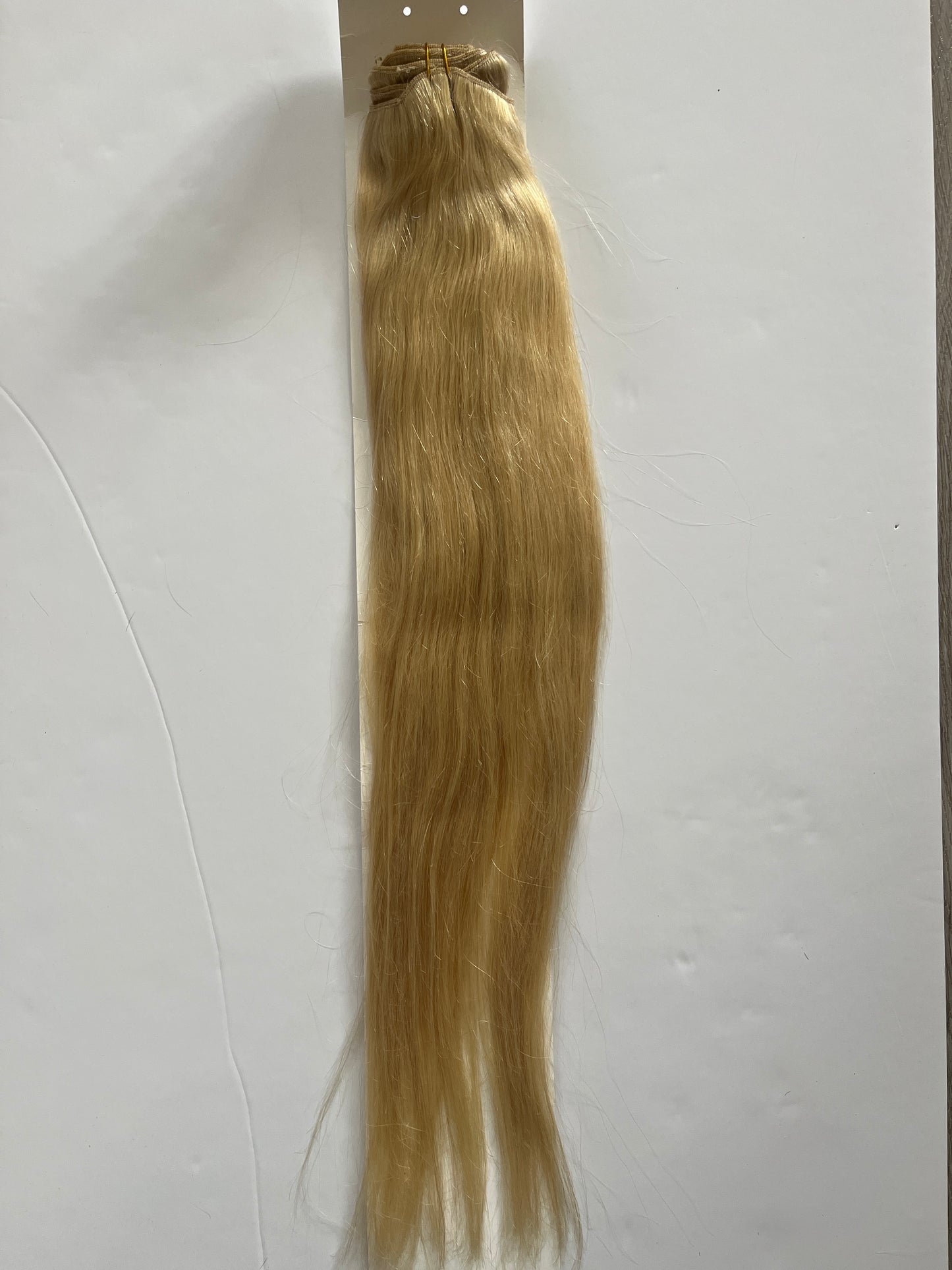 Light Blonde #60 Clip-In Hair Extensions – 100% Remy Human Hair | 8pcs, 18 Clips | 100g/120g | 10’’–30’’ | Reusable