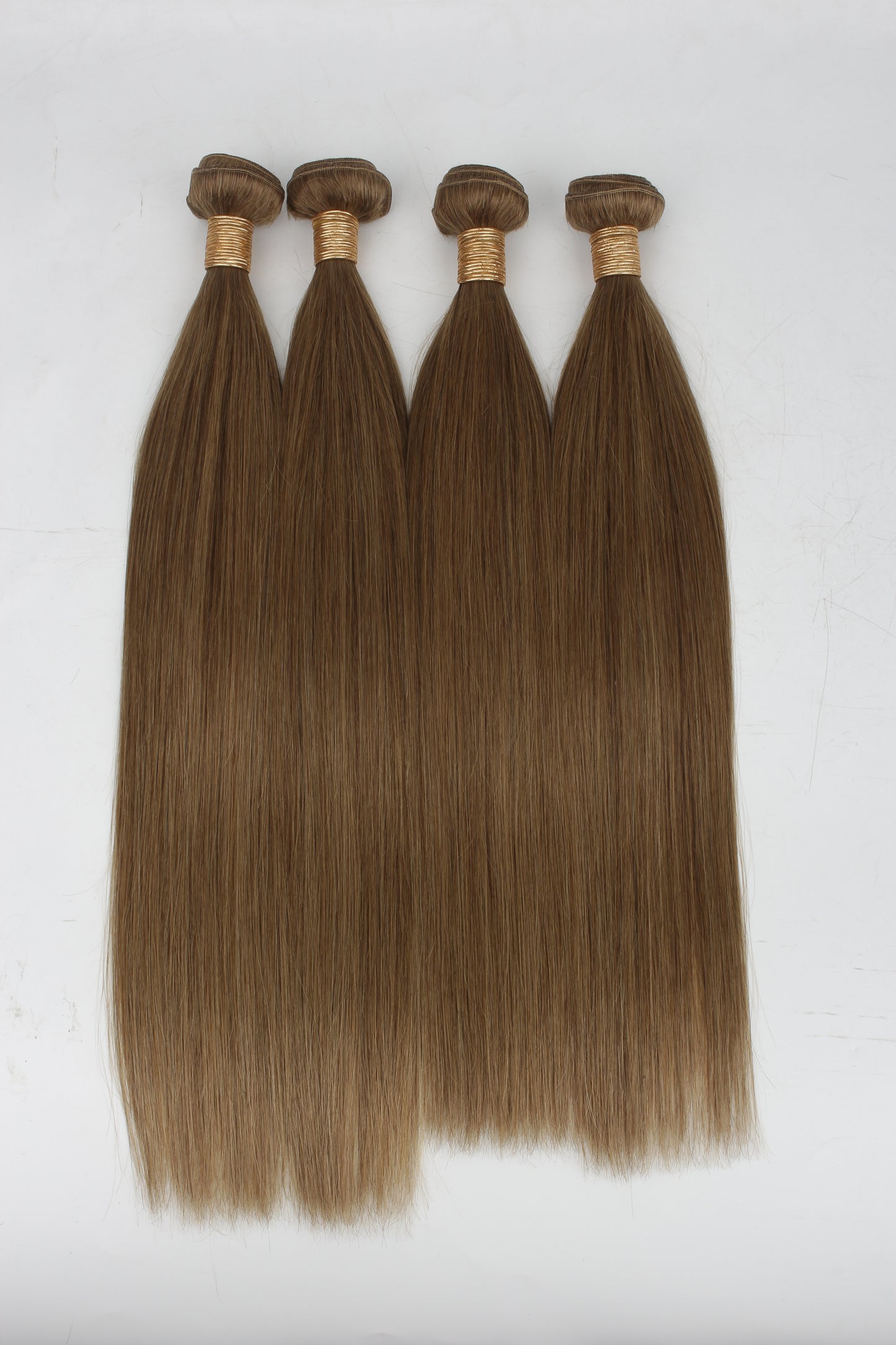 Chestnut Brown #6 Straight Weft Hair Extensions – 100% Remy Human Hair | 100g Pack | 10''–30'' | Reusable | Ships from Canada