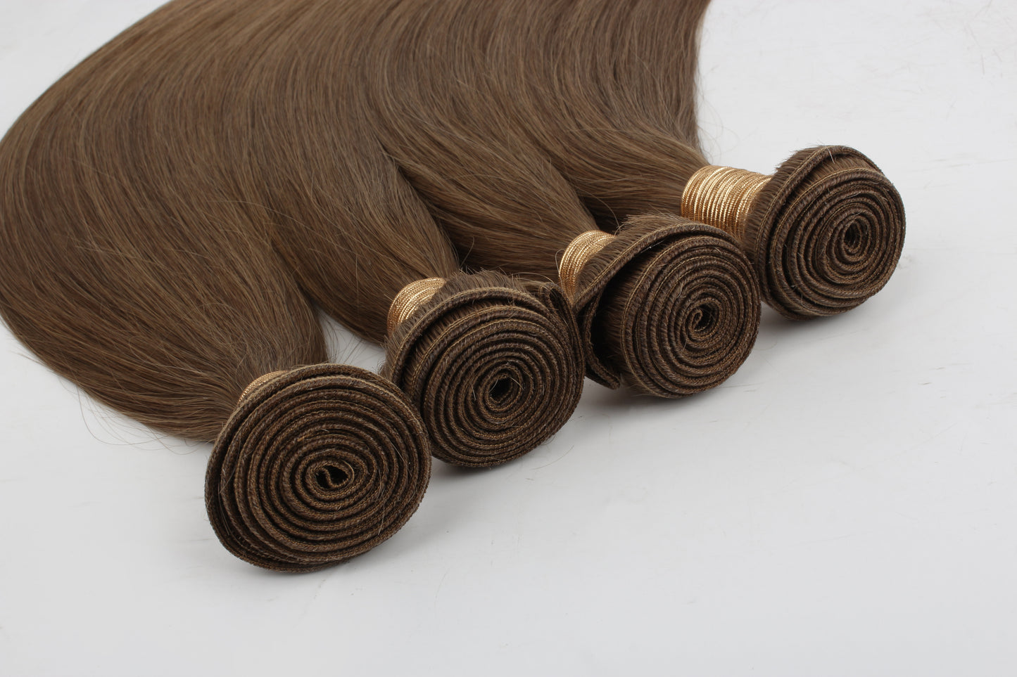 Chestnut Brown #6 Straight Weft Hair Extensions – 100% Remy Human Hair | 100g Pack | 10''–30'' | Reusable | Ships from Canada