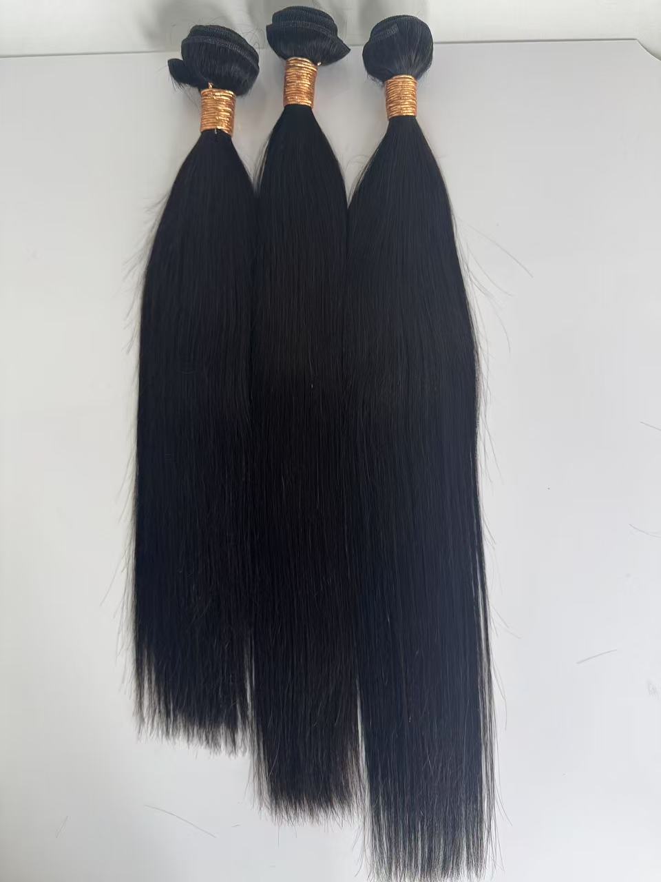 Natural Black #1B Straight Weft Hair Extensions – 100% Remy Human Hair | 100g Pack | 10''–30'' | Reusable | Ships from Canada