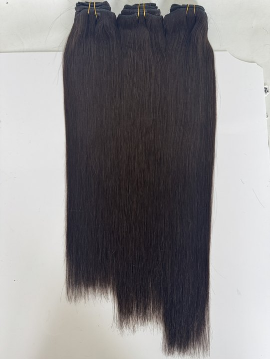 Deep Dark Brown #2 Straight Clip-In Hair Extensions – 100% Remy Human Hair | 100g/120g Pack | 10''–30'' | 8pcs, 18 Clips | Reusable | Ships from Canada