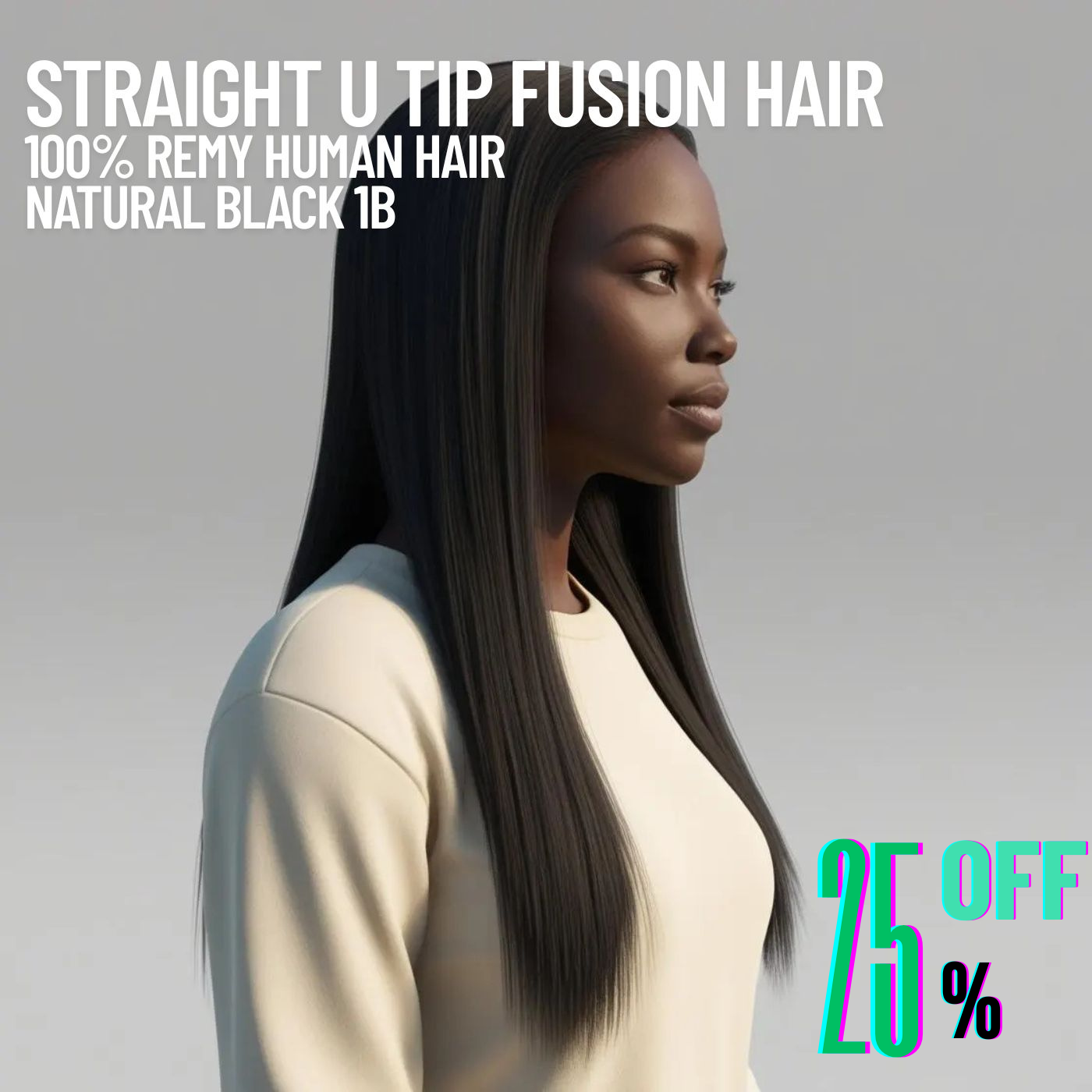 Extensions de cheveux trames noires naturelles n° 1B – 100 % cheveux humains Remy | Paquet de 100 g | 10 à 30 pouces | Réutilisables | Expédié depuis le Canada