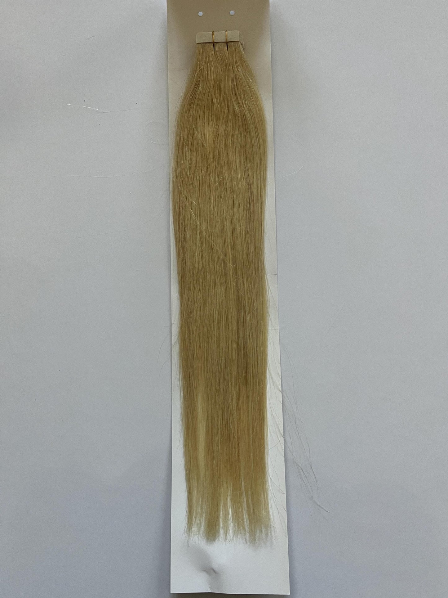 Extensions de cheveux à bandes adhésives blond cendré n° 60 – 100 % cheveux humains Remy | Paquet de 50 g | 25,4 à 76,2 cm | Réutilisables | Expédié depuis le Canada