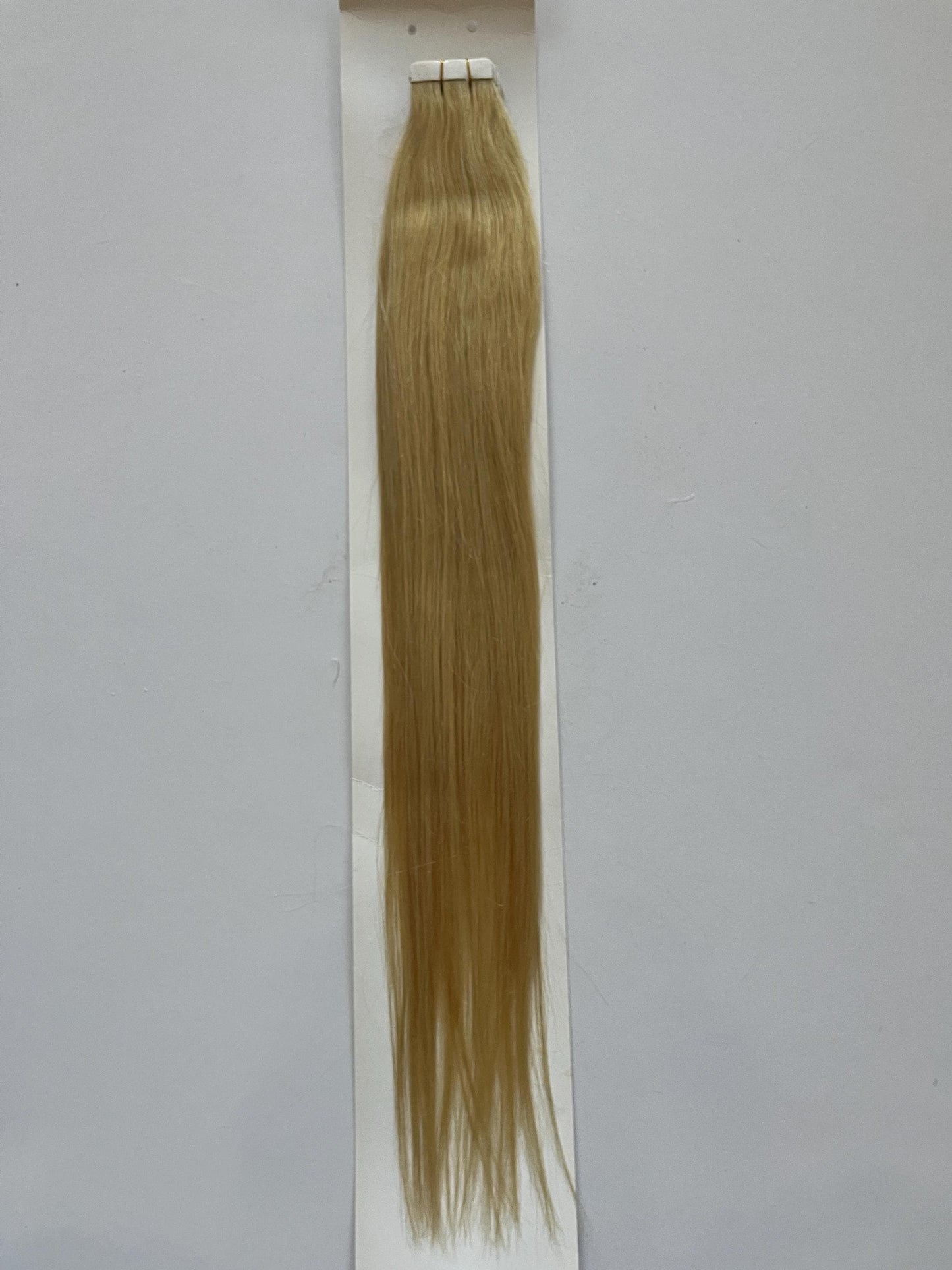 Extensions de cheveux à bandes adhésives blond cendré n° 60 – 100 % cheveux humains Remy | Paquet de 50 g | 25,4 à 76,2 cm | Réutilisables | Expédié depuis le Canada