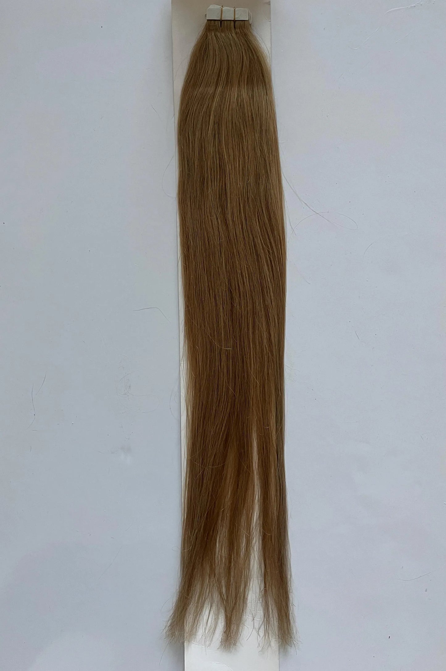 Dark Blonde #18 Straight Tape-In Hair Extensions – 100% Remy Human Hair | 50g Pack | 10''–30'' | Reusable | Ships from Canada