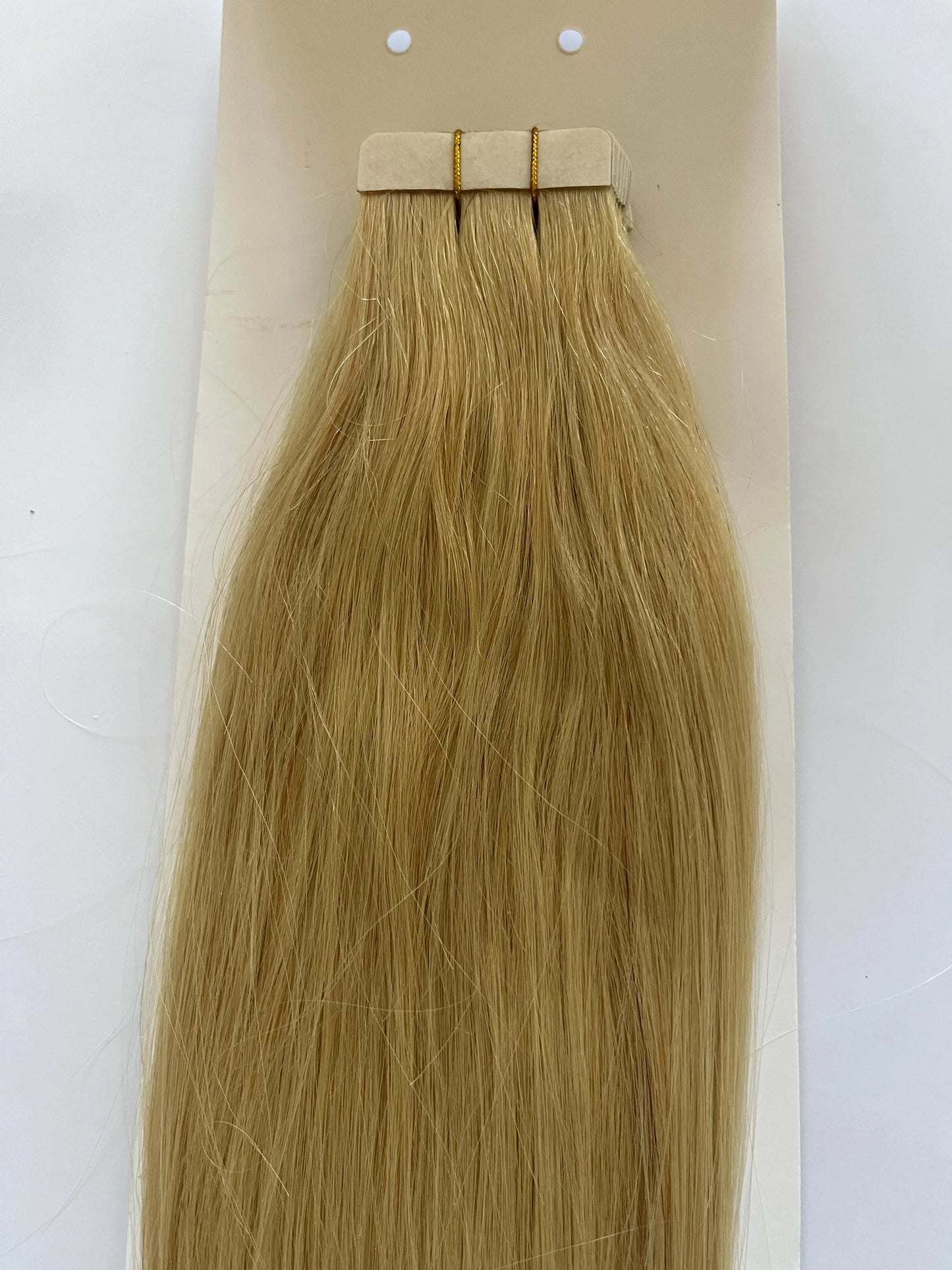 Extensions de cheveux à bandes adhésives blond cendré n° 60 – 100 % cheveux humains Remy | Paquet de 50 g | 25,4 à 76,2 cm | Réutilisables | Expédié depuis le Canada