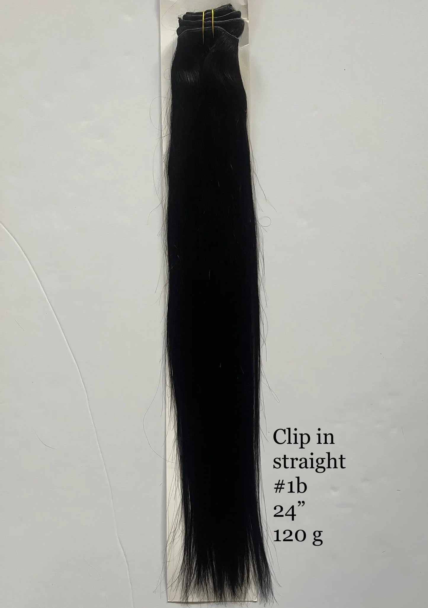 Natural Black #1B Straight Clip-In Hair Extensions – 100% Remy Human Hair | 100g/120g Pack | 10''–30'' | 8pcs, 18 Clips | Reusable | Ships from Canada