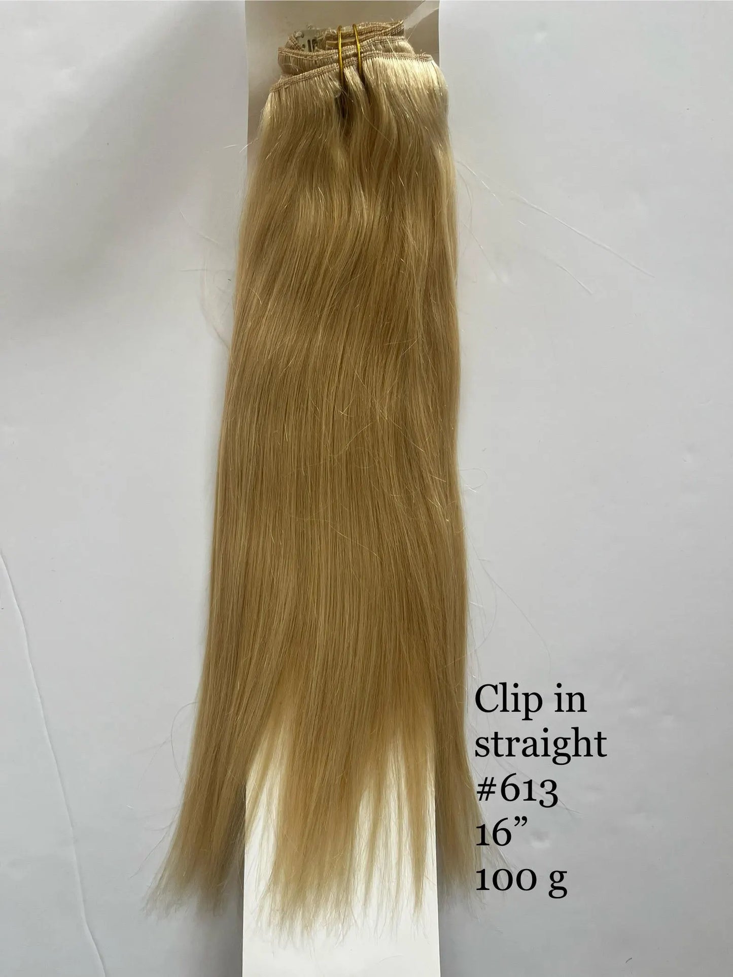 Blonde #613 Straight Clip-In Hair Extensions – 100% Remy Human Hair | 100g/120g Pack | 10''–30'' | 8pcs, 18 Clips | Reusable | Ships from Canada
