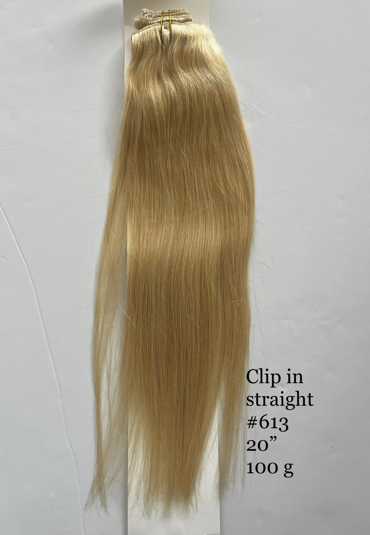 Blonde #613 Straight Clip-In Hair Extensions – 100% Remy Human Hair | 100g/120g Pack | 10''–30'' | 8pcs, 18 Clips | Reusable | Ships from Canada