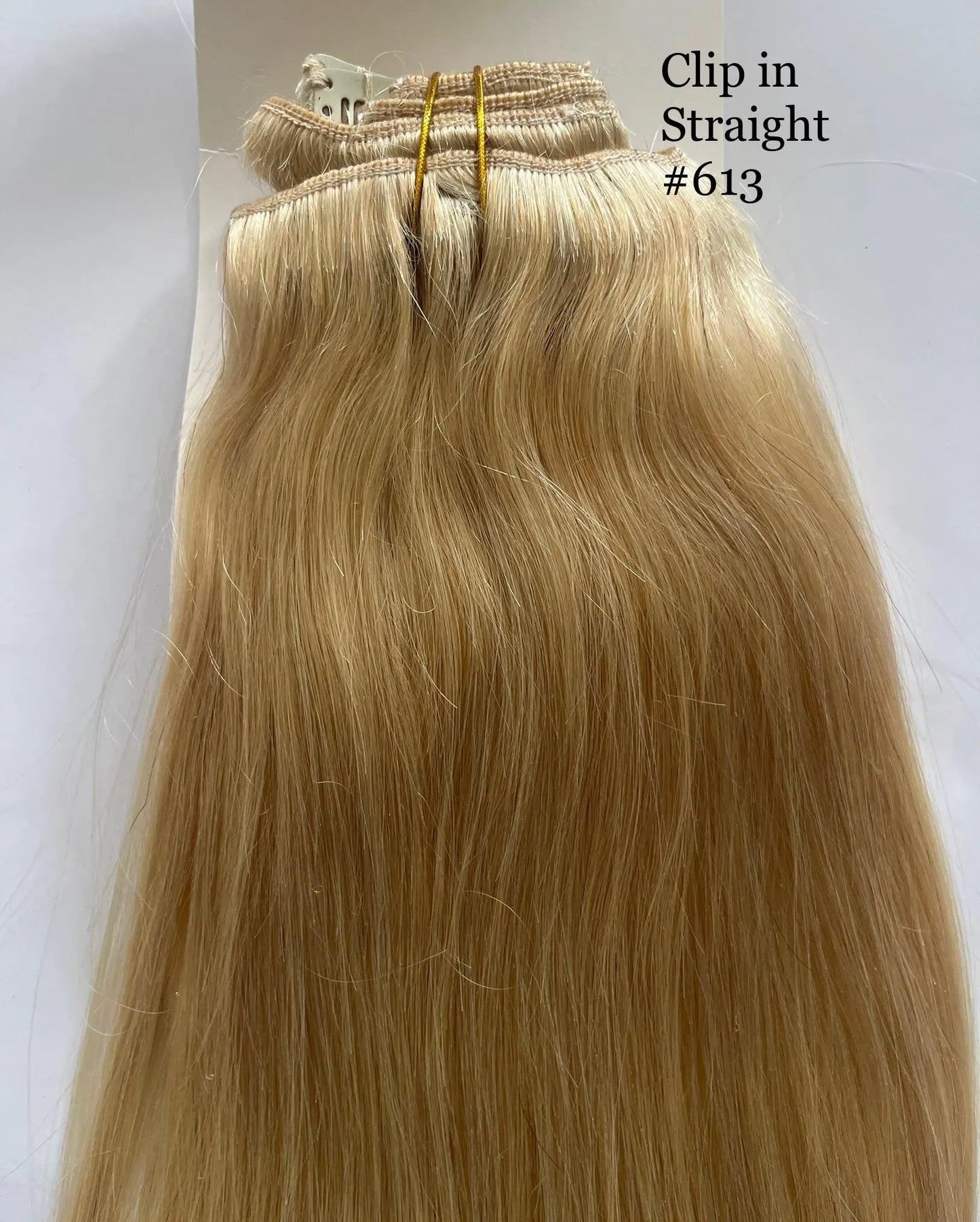 Blonde #613 Straight Clip-In Hair Extensions – 100% Remy Human Hair | 100g/120g Pack | 10''–30'' | 8pcs, 18 Clips | Reusable | Ships from Canada