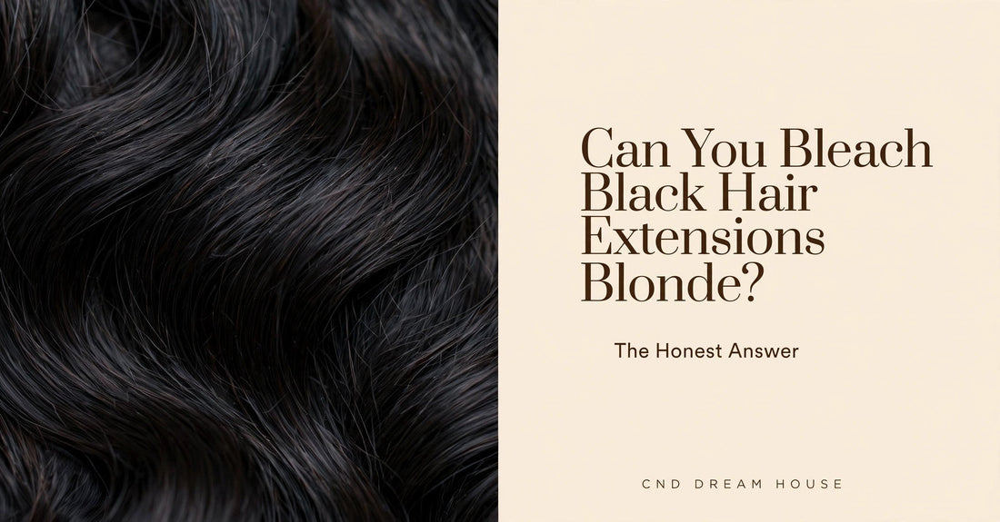 Black human hair extensions close-up – can they be bleached blonde?