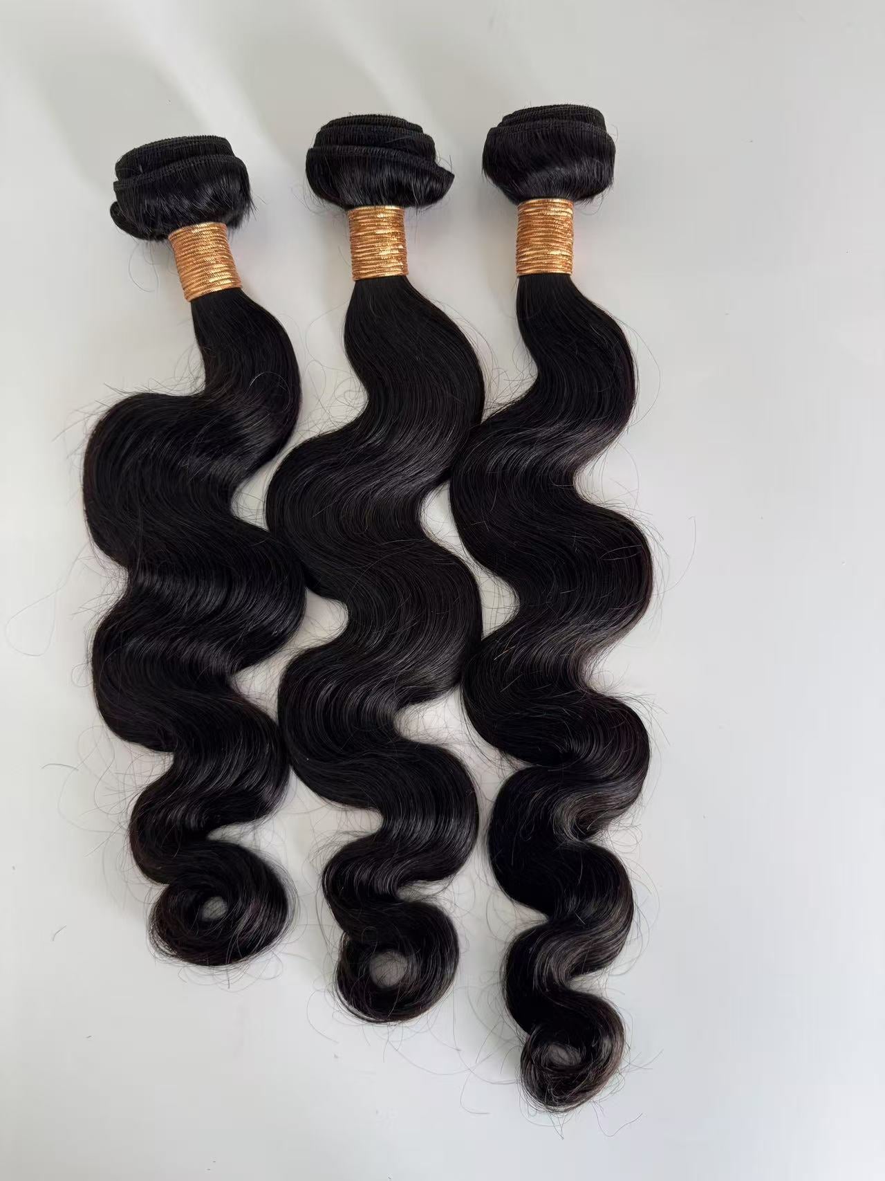 Extensions de cheveux trames noires naturelles n° 1B – 100 % cheveux humains Remy | Paquet de 100 g | 10 à 30 pouces | Réutilisables | Expédié depuis le Canada
