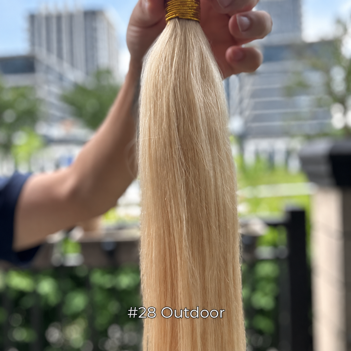 Light Auburn #28 weft hair extensions – 100% Remy human hair