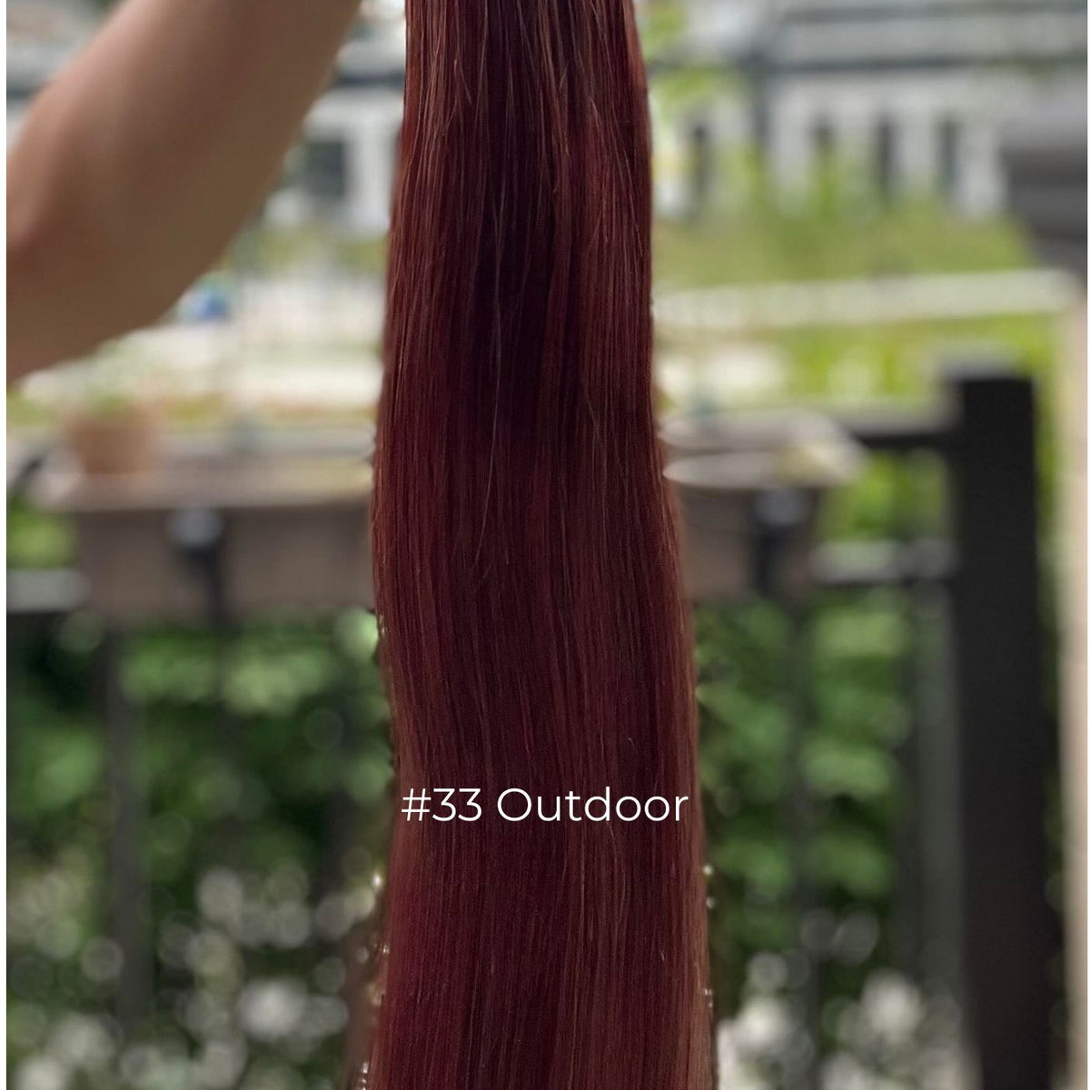 Dark Auburn #33 weft hair extensions – 100% Remy human hair
