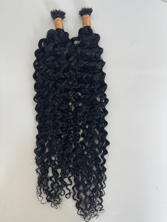 Extensions de cheveux en nano-perles noires naturelles n° 1B – 100 % cheveux humains Remy | Paquet de 50 g (50 mèches) | Réutilisables | Expédié depuis le Canada