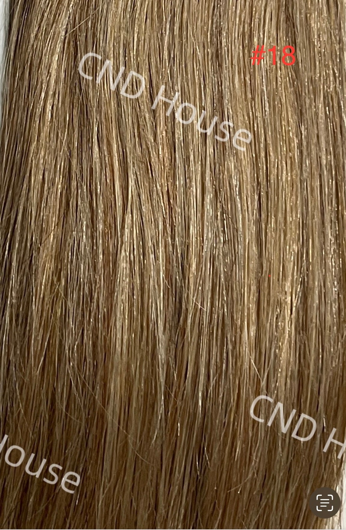 Dark Blonde #18 Straight Nano Beads Hair Extensions – 100% Remy Human Hair | 50g Pack (50 Strands) | Reusable | Ships from Canada