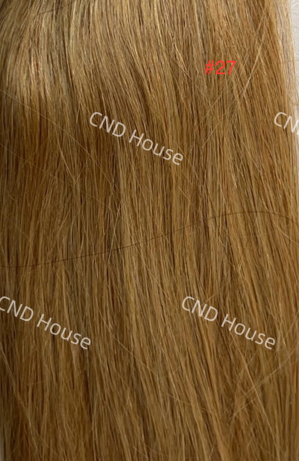 Honey Blonde #27 Straight Nano Beads Hair Extensions – 100% Remy Human Hair | 50g Pack (50 Strands) | Reusable | Ships from Canada