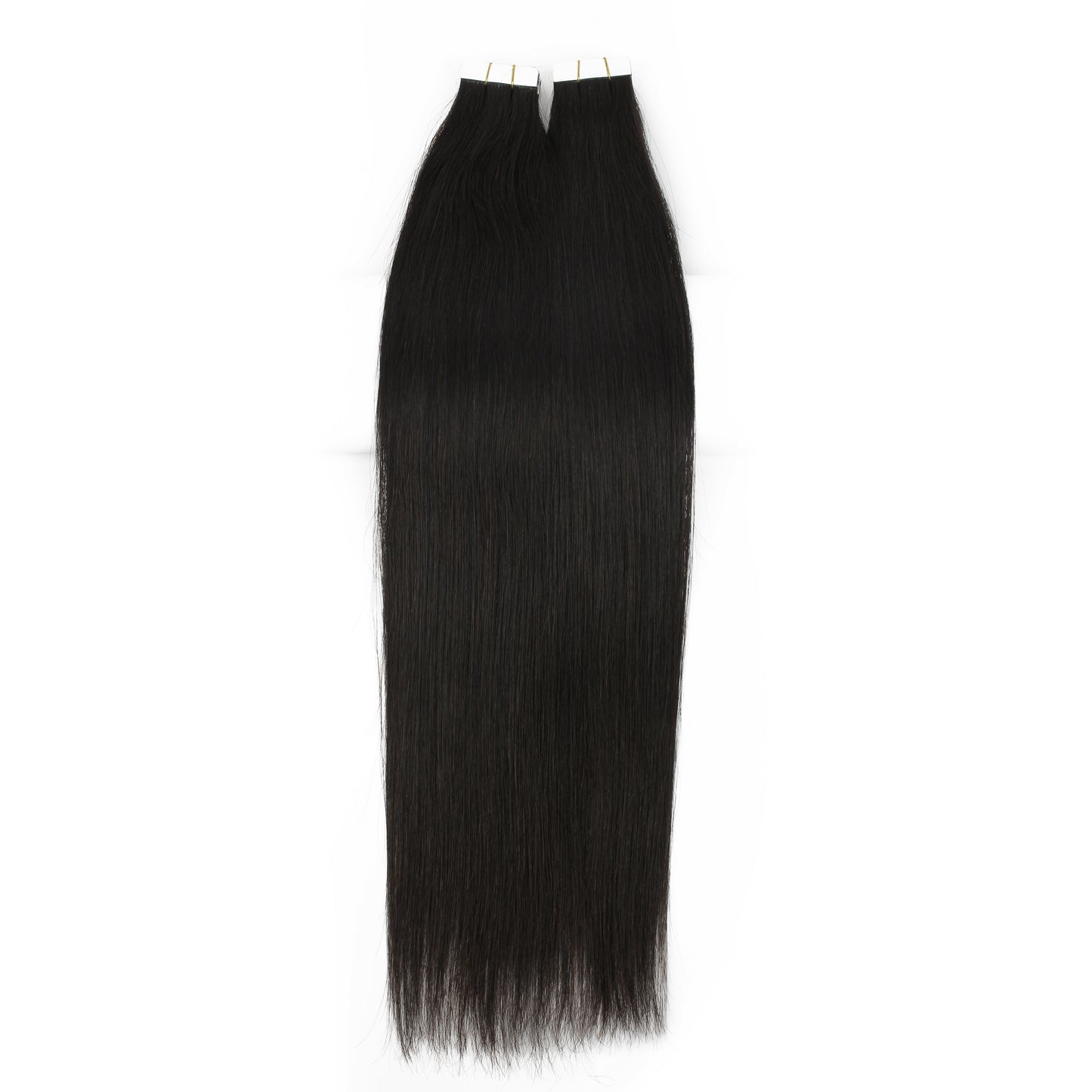 Natural Black #1B Tape-In Hair Extensions – 100% Remy Human Hair | 50g Pack | 10''–30'' | Reusable | Ships from Canada