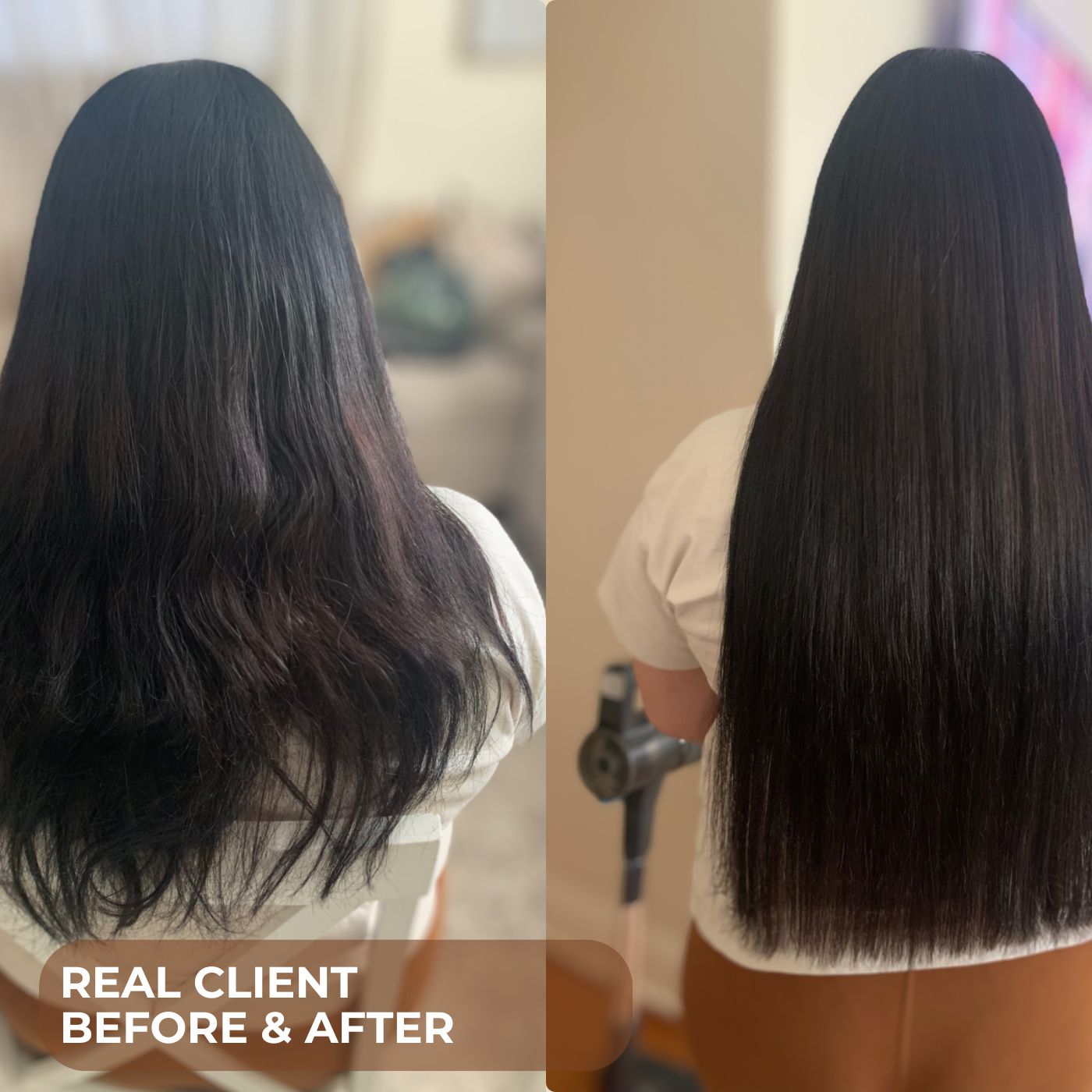 Extensions de cheveux à bandes adhésives noires naturelles n° 1B – 100 % cheveux humains Remy | Paquet de 50 g | 25,4 à 76,2 cm | Réutilisables | Expédié depuis le Canada