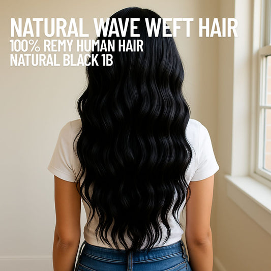 Extensions de cheveux trames noires naturelles n° 1B – 100 % cheveux humains Remy | Paquet de 100 g | 10 à 30 pouces | Réutilisables | Expédié depuis le Canada