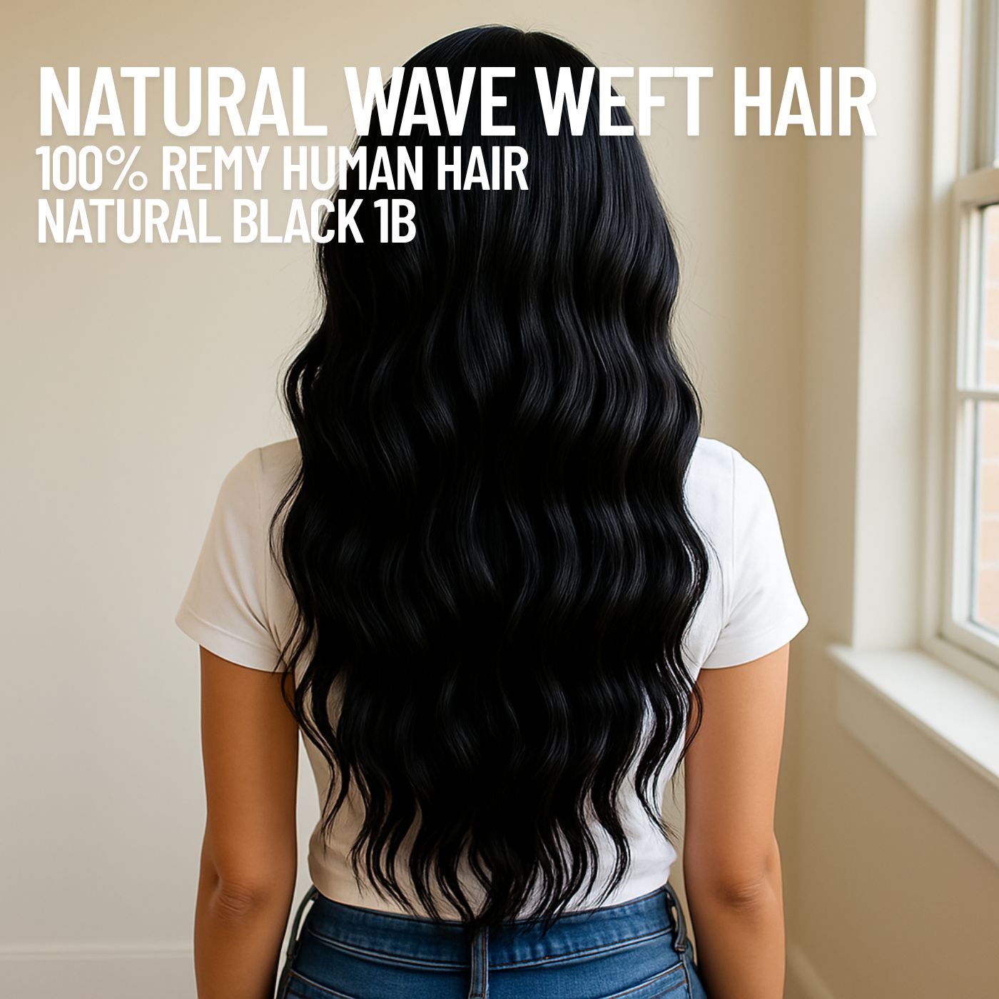 natural black 1b natural wave weft hair extensions remy human hair CND Dream House
