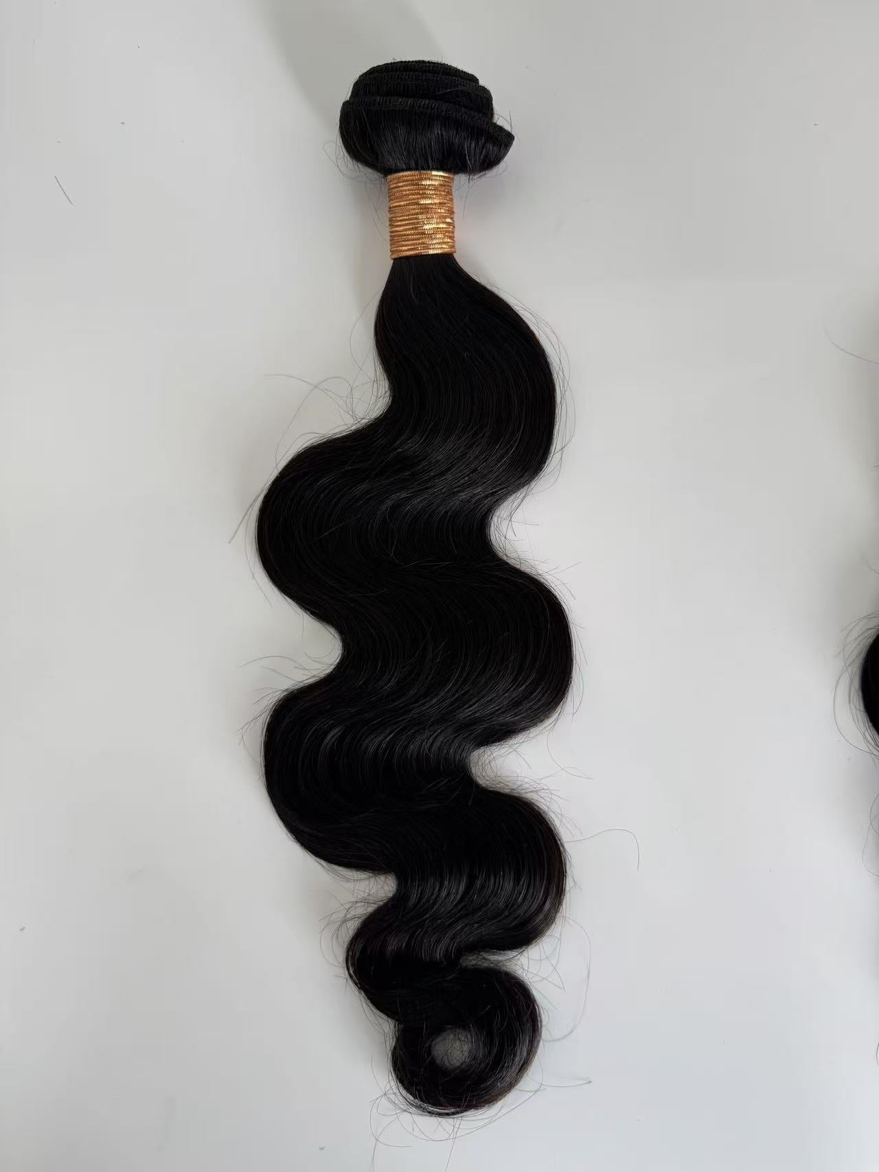 Extensions de cheveux trames noires naturelles n° 1B – 100 % cheveux humains Remy | Paquet de 100 g | 10 à 30 pouces | Réutilisables | Expédié depuis le Canada