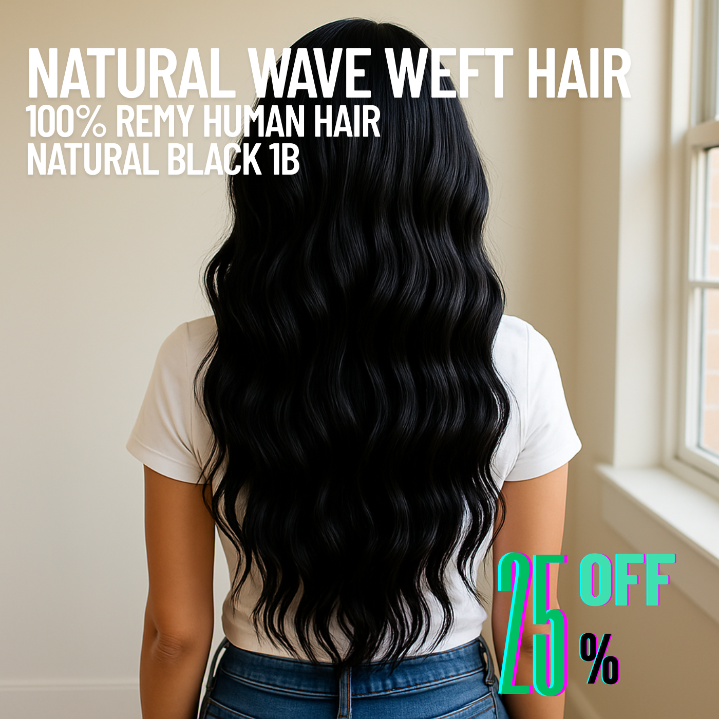 Extensions de cheveux trames noires naturelles n° 1B – 100 % cheveux humains Remy | Paquet de 100 g | 10 à 30 pouces | Réutilisables | Expédié depuis le Canada