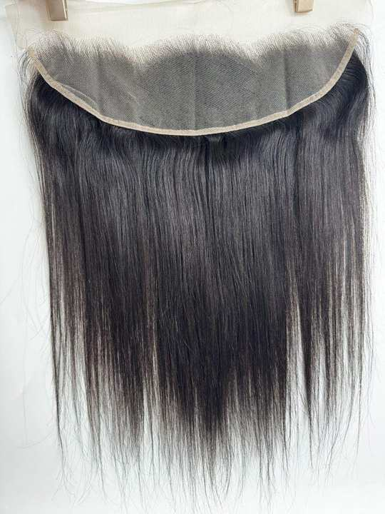 Natural Black #1B Straight HD Lace Frontal – 13x4 & 13x6 Ultra Thin HD Lace | 100% Remy Human Hair | 12''–22'' | Invisible Hairline | Ships from Canada