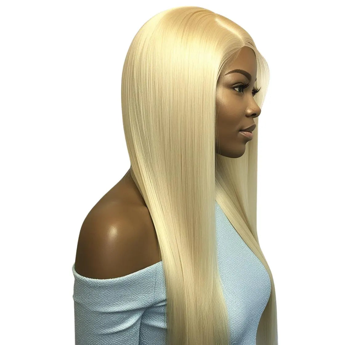 Blonde #613 Straight Lace Front Wig – 13x4 Transparent Lace | 100% Remy Human Hair | 180% Density | 12''–28'' | Glueless | Ships from Canada