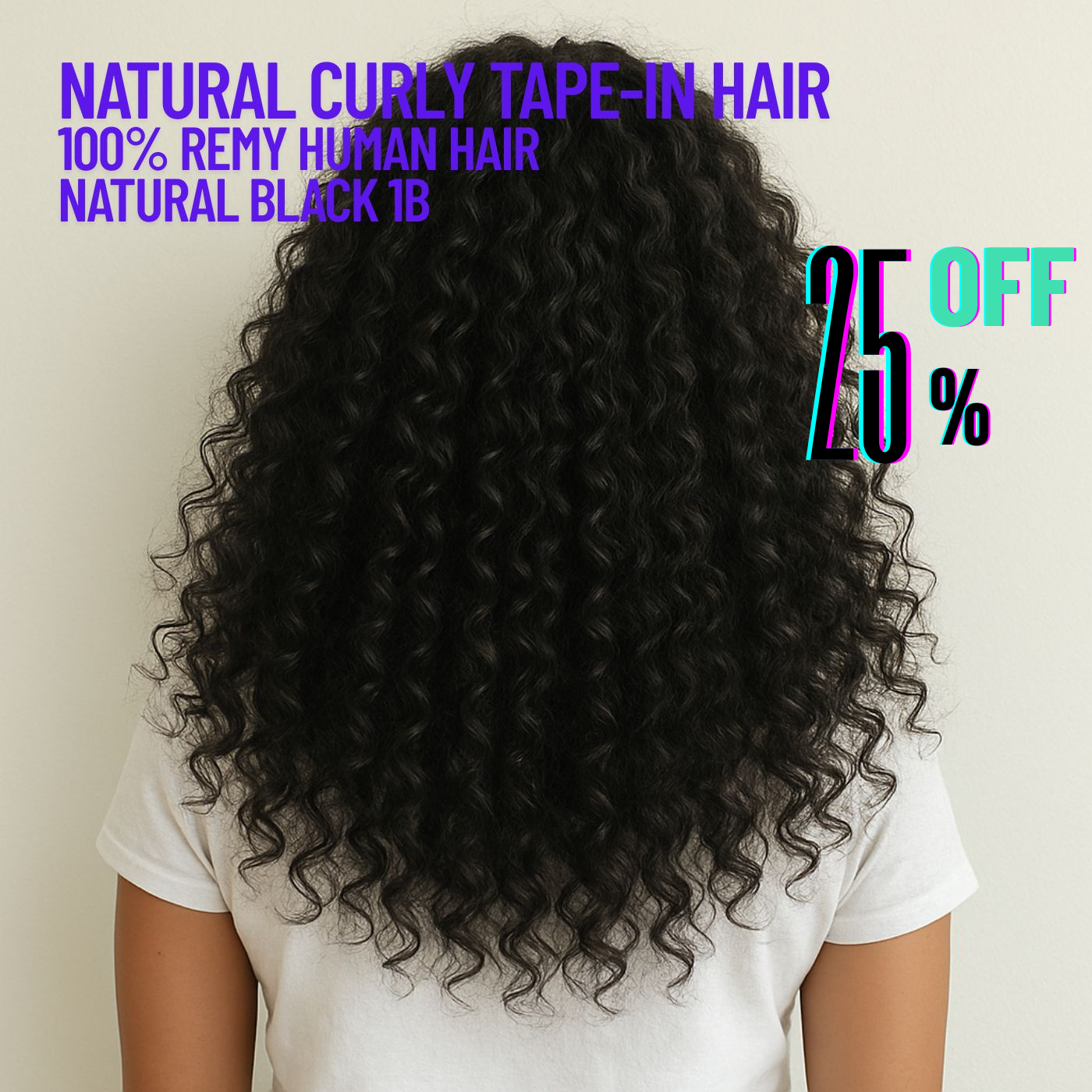 Extensions de cheveux à bandes adhésives noires naturelles n° 1B – 100 % cheveux humains Remy | Paquet de 50 g | 25,4 à 76,2 cm | Réutilisables | Expédié depuis le Canada