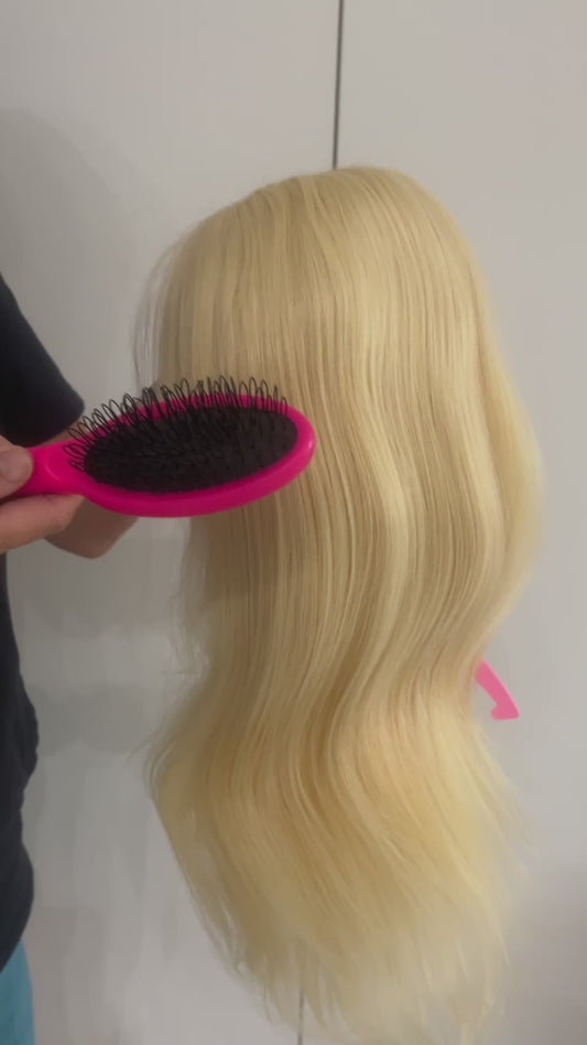 13x4 Transparent Lace Wig – Golden Blonde #613 Straight | 100% Human Hair | 180% Density | Glueless | 12’’–28’’ | Bleach-Friendly